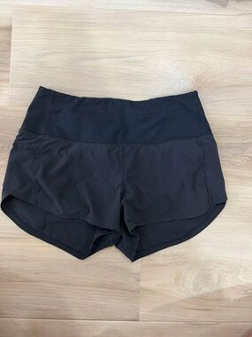 Black Lululemon High Rise shorts